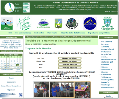 Comit� D�partemental de Golf de la Manche